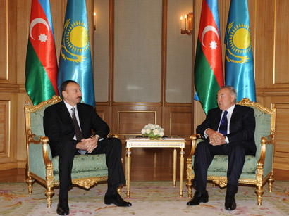В Габале состоялась встреча Ильхама Алиева с Президентом Казахстана